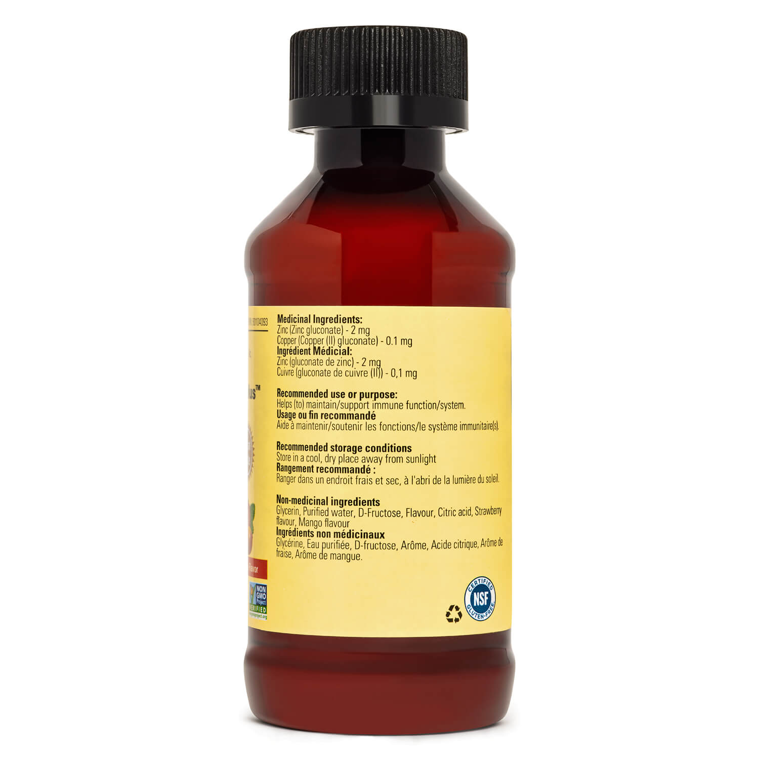 ChilfLife Essentials Zinc Plus®, Natural Mango Strawberry Flavour, 118ml