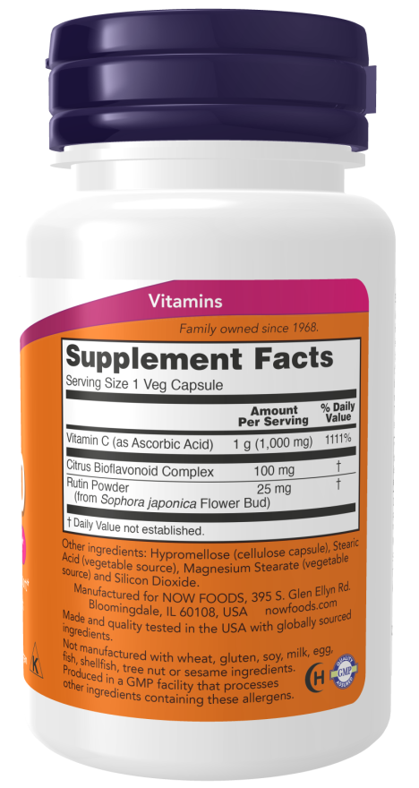 Now Foods Vitamin C-1000 Veg Capsules