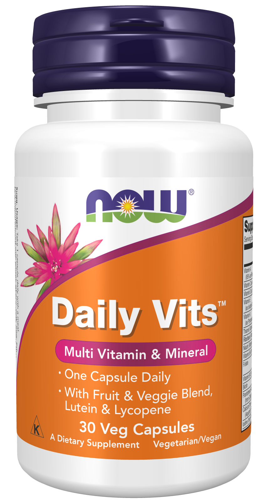 Now Foods Daily Vits™ Mutli Vitamin and Minerals Veg Capsules
