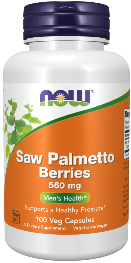 Now Foods Saw Palmetto Berries 550 mg Veg Capsules