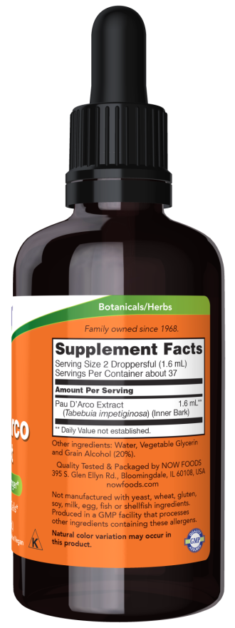 Now Foods Pau D'Arco Extract Liquid 59ml