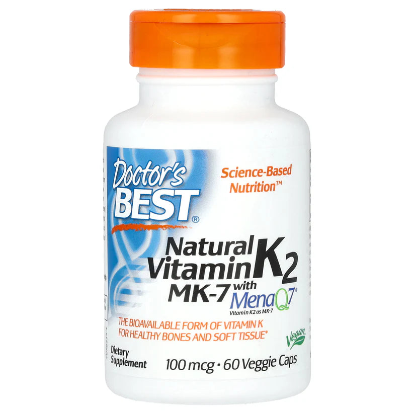 Natural Vitamin K2 MK-7 with MenaQ7, 100 mcg