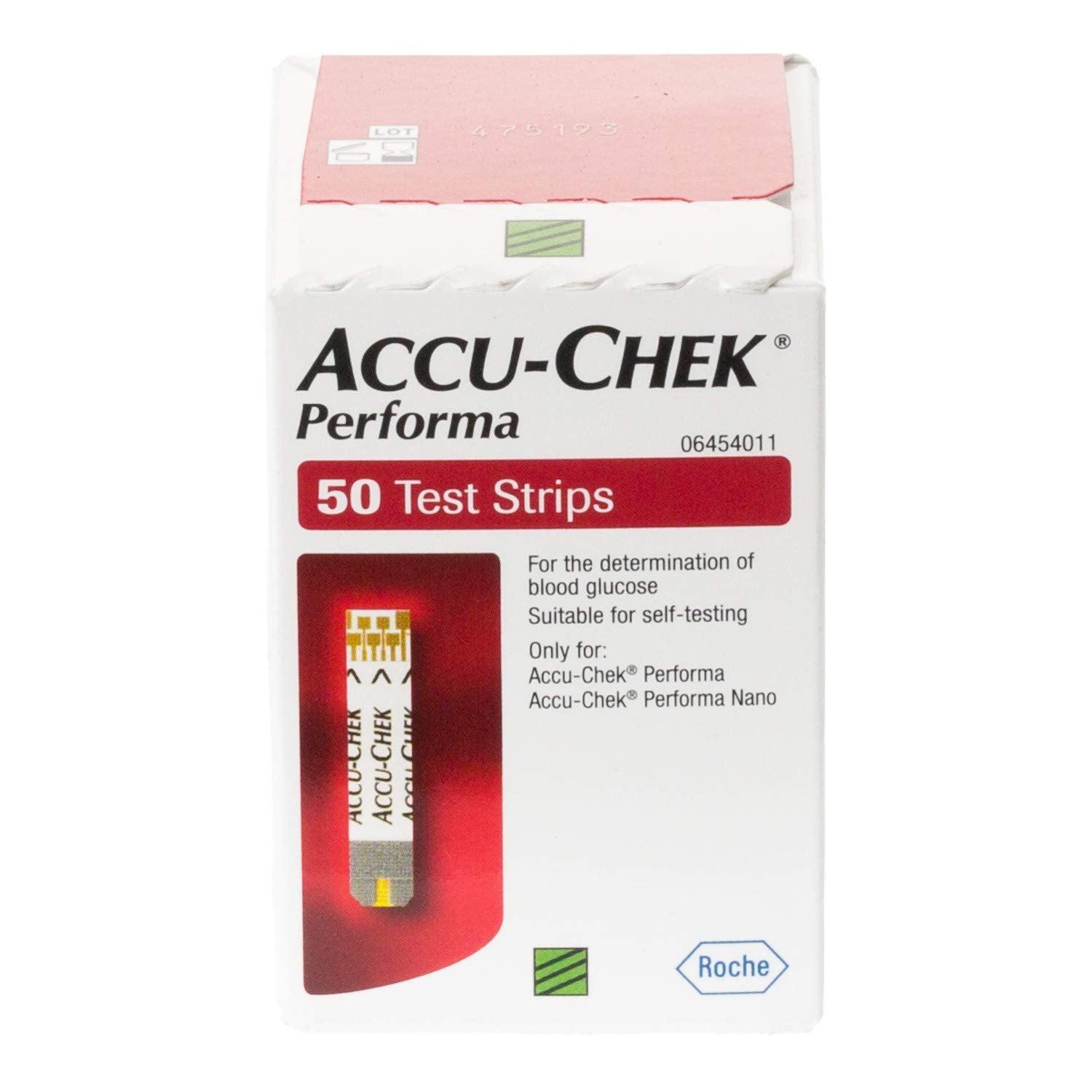 Accu-Chek Performa Test Strips 50 Count box.