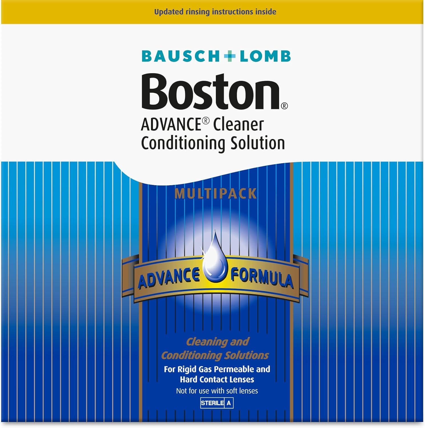 Bausch + Lomb Boston Advance Cleaner & Conditioning Solution Multipack | Advance Formula for RGP Lenses