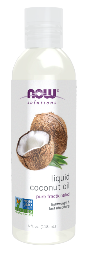 Now Solutions Liquid Coconut Oil Pure Fractionated