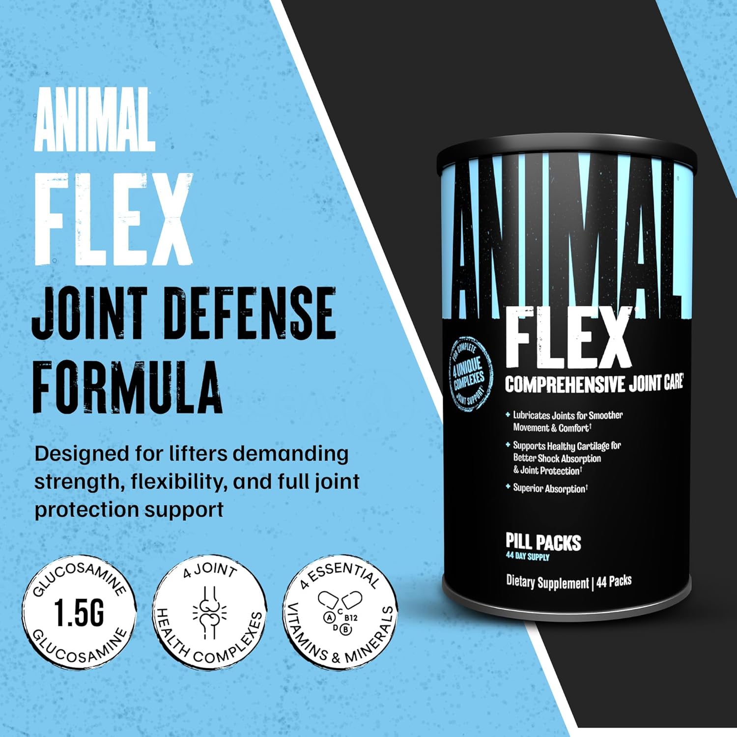 Animal Flex Joint Support Supplement - 44 Packs