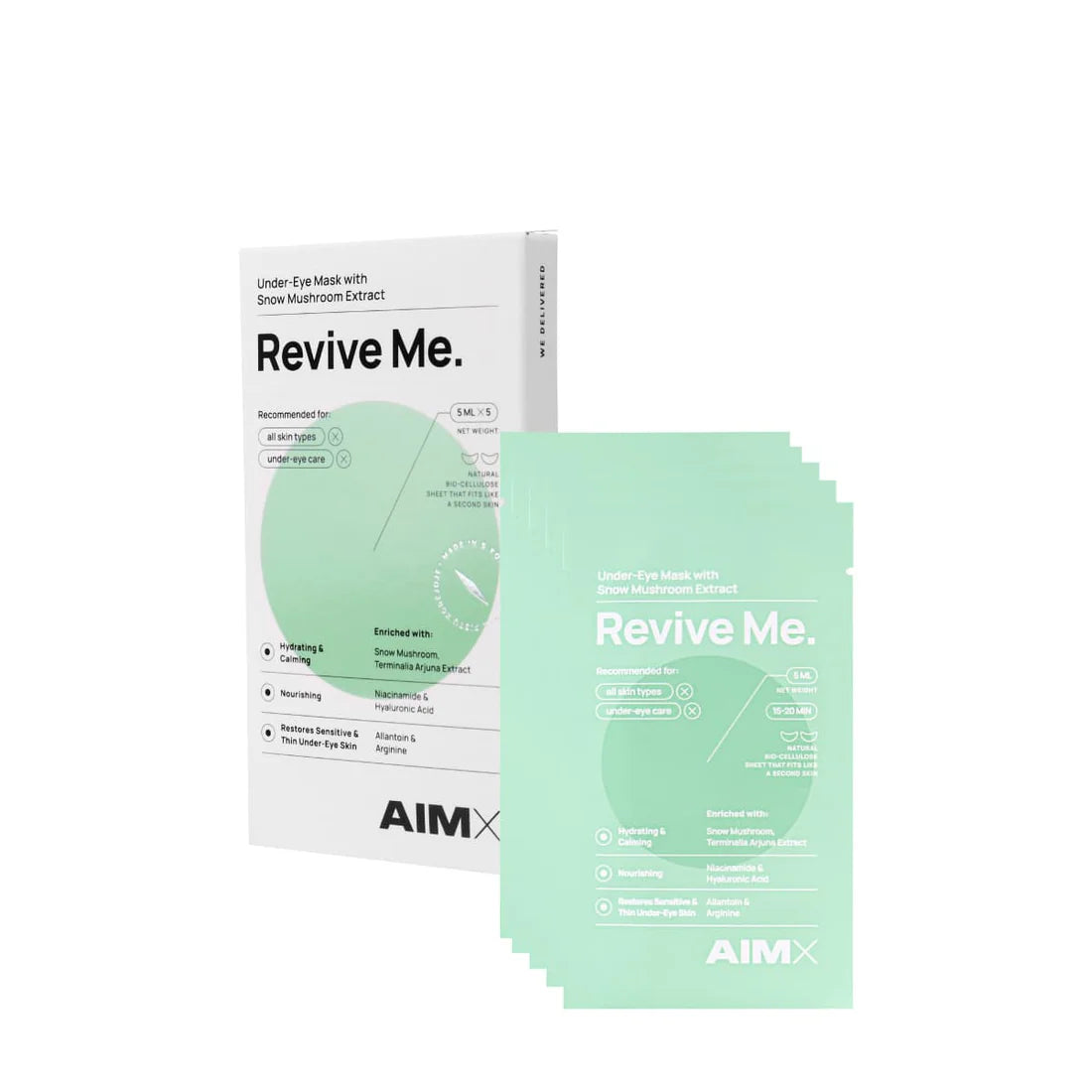 AIMX ‘Revive Me’ eye mask with hyaluron, 5pcs