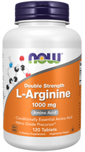 NOW L-Arginine 1000 mg Vegetarian Tablets - 120 Count