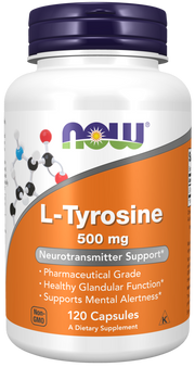 Now Foods L-Tyrosine 500 mg Capsules