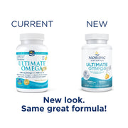 Nordic Naturals Ultimate Omega Xtra - 1480mg Omega-3 + 1000 IU D3 old & new packaging