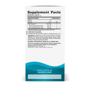 Supplement facts label for one-daily omega-3 soft gel.