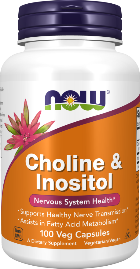 NOW Choline & Inositol Veg Capsules