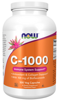 NOW C-1000 Vitamin C Veg Caps - 1000 mg with Citrus Bioflavonoids