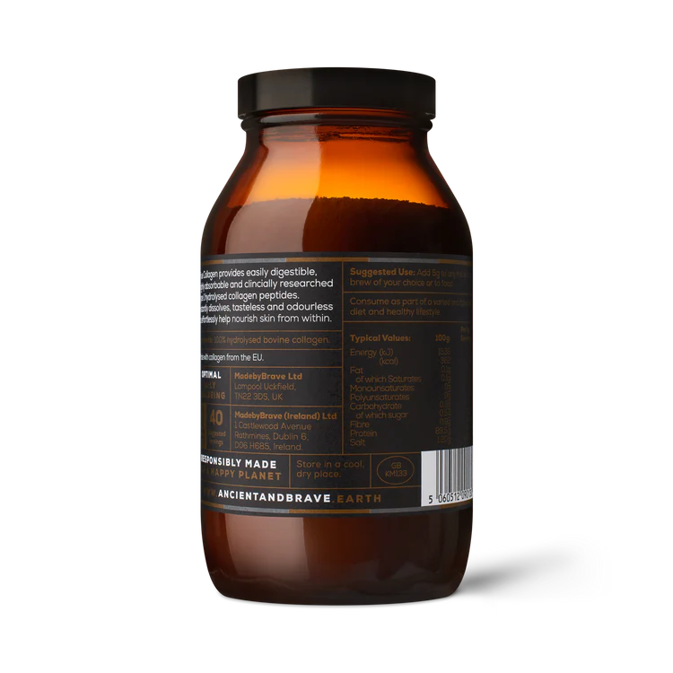 Nutritional info & amino acid profile for True Collagen Hydrolysed Peptides.