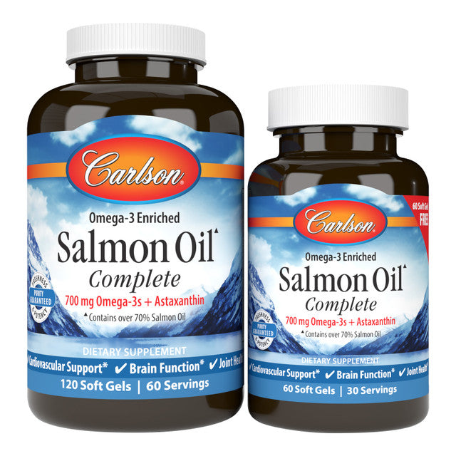 Carlson Labs Salmon Oil Complete 700mg Omega-3's