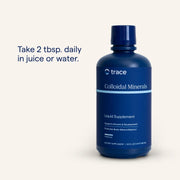 How to Use Image: Trace Minerals Colloidal Minerals liquid usage instructions bottle 887ml