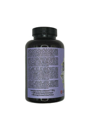 Supplement facts panel and ingredients list for Weider Bed Time Natural Complex capsules on white background.