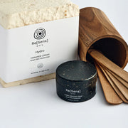 Cosmetic products with 'Re[Sens] Kyiv' branding on a white background