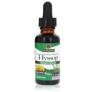 Nature's Answer Alcohol-Free Hyssop Flower Extract 30ml liquid herbal supplement front label