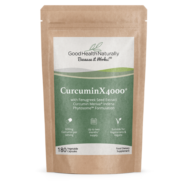 Good Health Naturally CurcuminX4000® with fenugreek Seed Extract Curcumin Meriva Indena Phytosome Formulation