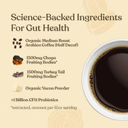 Four Sigmatic Organic Ground Coffee, Medium Roast - 340g