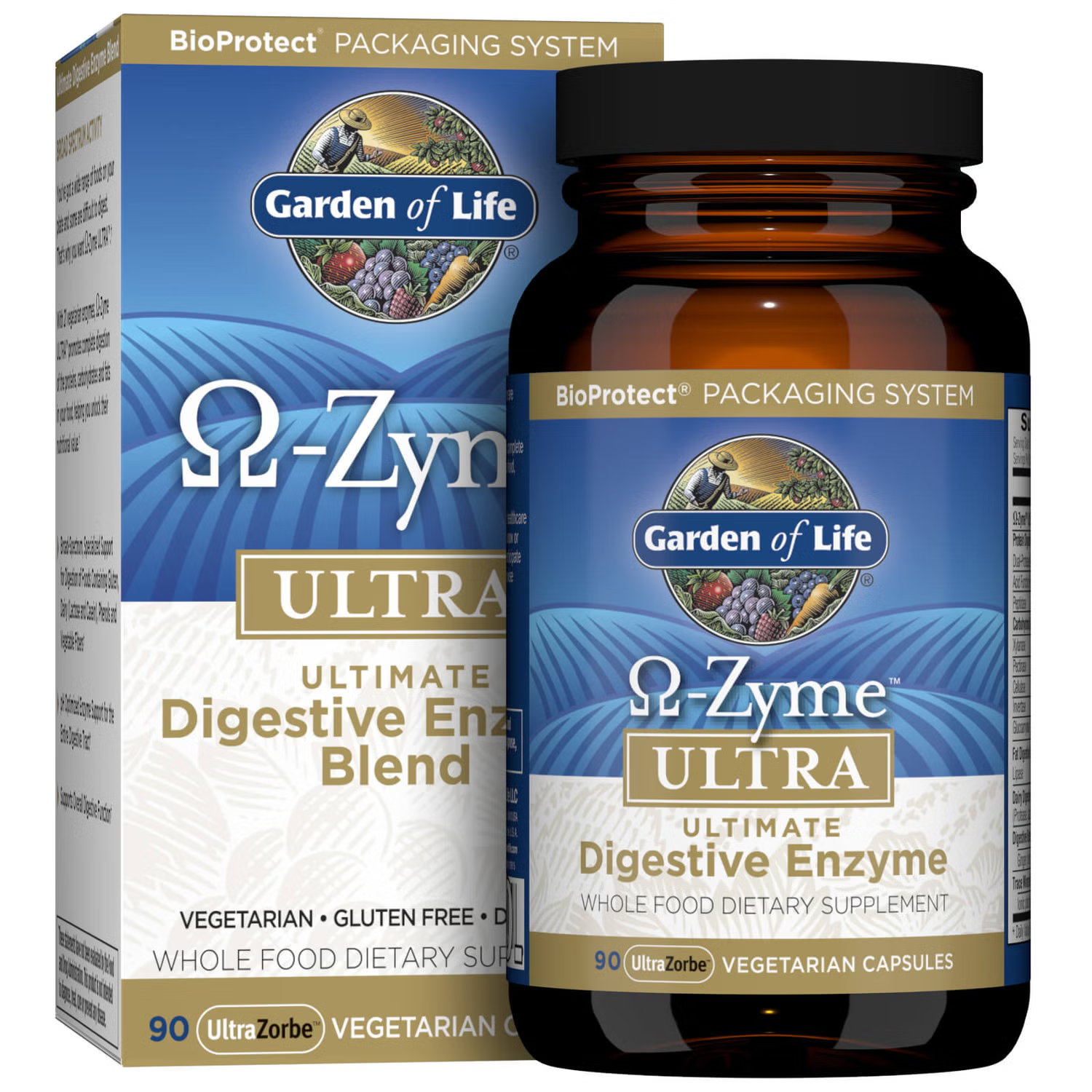 Garden of Life Omega-Zyme Ultra - 90 Capsules Ultimate Digestive Enzyme Blend