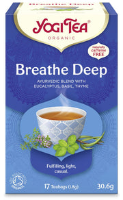 Yogi Tea Organic Breathe Deep Herbal Tea box 17 teabags 30.6g