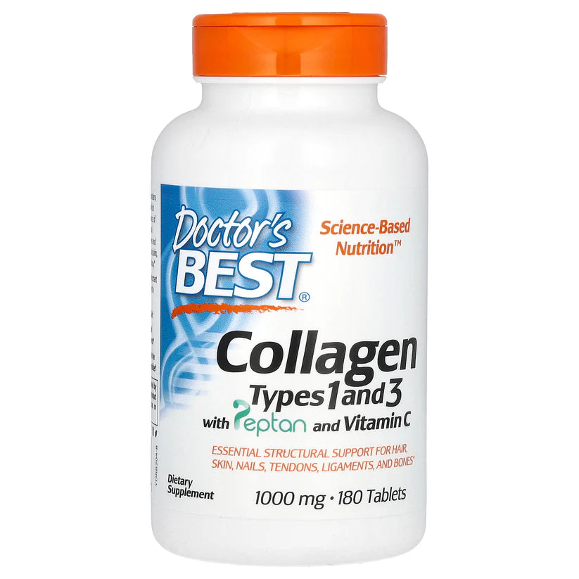 DOCTOR'S BEST Collagen Types 1 and 3 with Peptan and Vitamin C