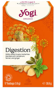 Yogi Tea Organic Digestion Herbal Tea box 17 teabags 30.6g