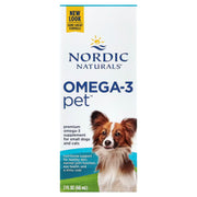 Nordic Naturals Omega-3 Pet Liquid fish oil box 60ml for dogs and cats.