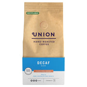 Union Decaf Blend Ground Coffee bag, 200g, for cafetiere.
