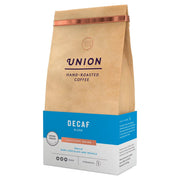 Coffee details, tasting notes, and brewing guide on bag.