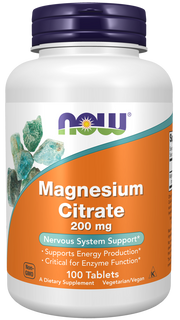 NOW Magnesium Citrate 200 mg Tablets