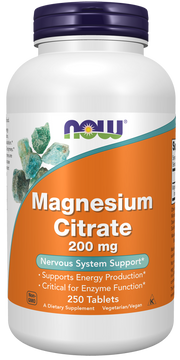 NOW Magnesium Citrate 200 mg Tablets