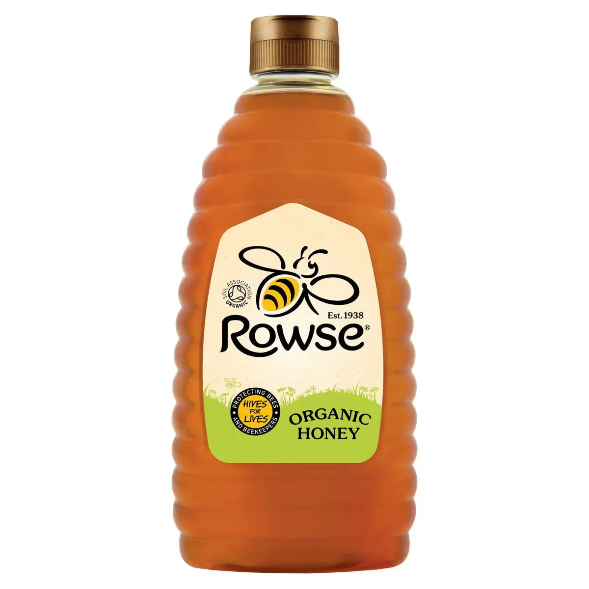 Rowse Organic Clear Honey squeezy bottle 1.36kg