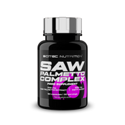 Scitec Nutrition Saw Palmetto Complex bottle, 90 capsules, on white background.