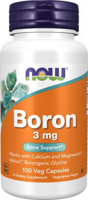 Now Foods Boron 3 mg Veg Capsules 