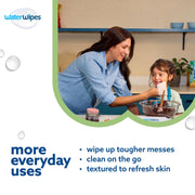WaterWipes Sensitive+ Baby & Toddler Wipes, resealable soft pack packaging, unscented, 60 wipes, directions for use