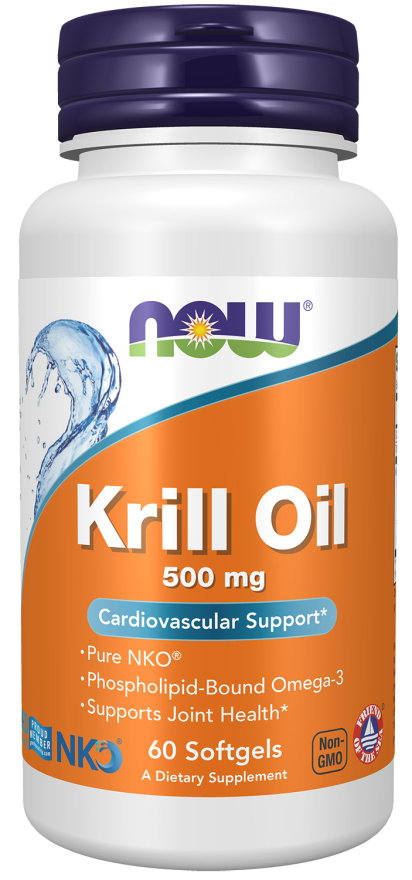 Now Foods Krill Oil 500 mg Softgels Cardiovascular Support*