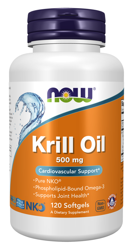 Now Foods Krill Oil 500 mg Softgels Cardiovascular Support*