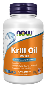 Now Foods Krill Oil 500 mg Softgels Cardiovascular Support*