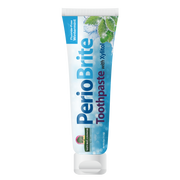 PerioBrite toothpaste tube on a white background
