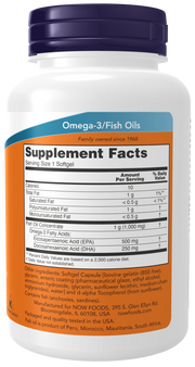 Now Foods Ultra Omega-3 Fish Oil (Bovine Gelatin) Softgels