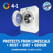 Calgon Power Tabs 4-in-1 Washing Machine Tablets 75 Pack showing product features