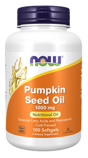 Now Foods Pumpkin Seed Oil 1000 mg Softgels Nutritional Oil