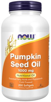 Now Foods Pumpkin Seed Oil 1000 mg Softgels Nutritional Oil