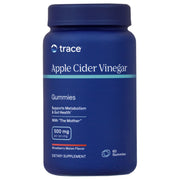 Front Image: Trace Minerals apple cider vinegar gummies strawberry melon bottle 60 count