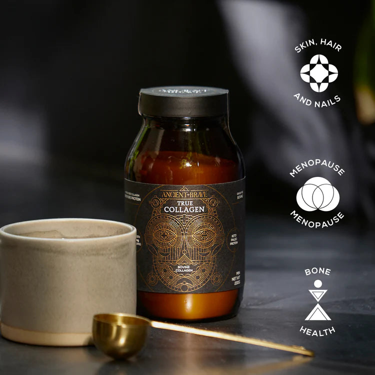 Ancient + Brave True Collagen - Grass-Fed Bovine Collagen Powder, 200g