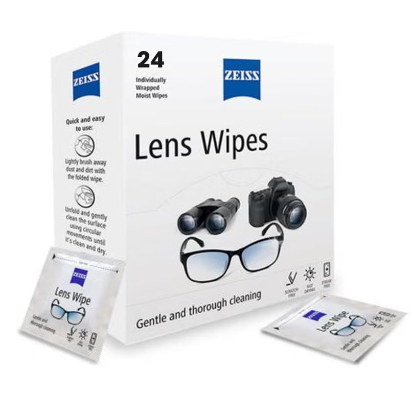 ZEISS Lens Cleaning Wipes - Glasses, Lenses & Screens - 24 Count