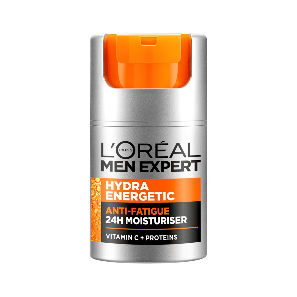 L'Oreal Men Expert Hydra Energetic Daily Moisturiser bottle, 50ml.